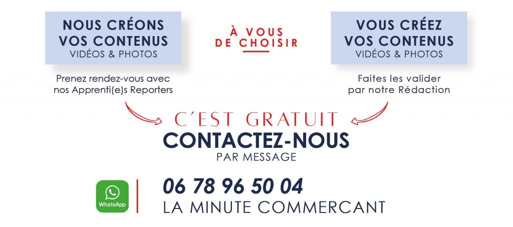 Schéma explicatif du fonctionnement du dispositif La Minute Commerçant